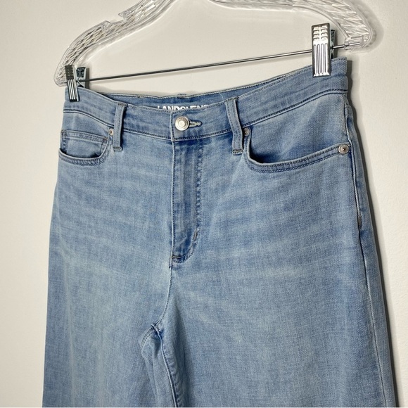 Lands' End Light Wash Wide Leg Jeans - Picture 6 of 11